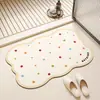 Tapete de Banheiro de Terra de Diatomáceas Fresco e Simples, Absorvente e de Secagem Rápida, Tapete de Chão Durável para Casa, Tapete Antiderrapante para Vaso Sanitário