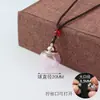 Colgante de Bola de Vidrio Transparente Abrible Botella de Cinabrio Hueco Colgante de Cabello Fetal Caja Gawa Colgante Collar de Pareja para Hombres y Mujeres