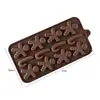 Molde de Silicone para Chocolate Desenho Animado Multiestilo Transfronteiriço Números e Letras Molde de Assar DIY Molde para Fudge Cubo de Gelo