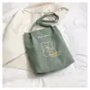 Bolso de Hombro de Pana de Moda para Mujer 2026 Gran Capacidad Bolso de Mano Casual Estilo Coreano Bolso de Mano de Dibujos Animados para Estudiante