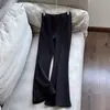 2026 Pantalones Negros Adelgazantes de Nuevo Temperamento Reductores de Edad Pantalones Acampanados Retro Pantalones de Ocho-Nueve Longitud Mujer Venta al por Mayor H20EK16387