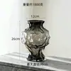 Vaso de Vidro Transparente Vale da Nuvem Nórdico Peça Decorativa Irregular de Alto Padrão Decoração para Casa Alto Valor Estético Hidroponia Arranjo de Flores
