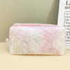 Bolsa de Cosméticos de Encaje Tie-dye Transfronteriza, Estuche Bordado con Corazón de Niña, Bolsa Octagonal con Sensación de Borla para Almacenamiento