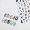 2025 Nuevas Pegatinas Lindas de Pingüino de Gel para Uñas Uñas de Copo de Nieve Decoración para Cámara de Teléfono Móvil Adhesivo Impermeable DIY