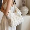 Bolso Grande de Capacidad para Viajes Casuales para Mujer 2026 Nuevo Bolso de Hombro de Encaje de Verano Bolso Tote de Tela de Nylon para Estudiante Universitario