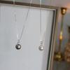 Collar de perlas Shijia importadas de plata 925 con diseño pequeño de cabeza de conejo y cadena de clavícula con una sola perla natural de agua dulce