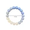 Pulsera Imitación Jade Blanco Raíz de Bodhi Degradado para Mujer Juego de Dedos Suave Cuentas de Bodhi de Mano Verde Yin Cuero Placa Juego Pulsera
