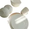 Vajilla de Porcelana Fina Estilo Occidental Plato para Bistec Bol para Ensalada Juego de Platos y Tazones con Relieve Estilo Europeo Fuente de Suministro para Comercio Electrónico Transfronterizo de Exportación