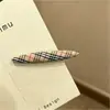 Elegante pinza para el pelo floral con estampado de leopardo para mujer, con un aire Maillard, pinza de cocodrilo estilo coreano, pasador, accesorio para el pelo de otoño e invierno