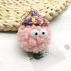 Llavero de Sombrero de Color Colgante de Peluche Niña Linda Mochila Escolar Colgante Pequeño Muñeco de Dibujos Animados Regalo Pequeño