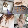 Cuentas sueltas de madera cuentas de sándalo Barbie diy hecho a mano pulsera de texto play pulsera con colgante de cuentas de madera china pequeña
