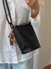 Bolso Pequeño Tejido Retro Estilo Coreano para Mujer, Nuevo de Verano 2026, Bolso Cubo de Hombro Cruzado de Nicho de Alto Valor