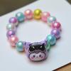 Novas Joias Infantis Pulseiras Coloridas Doce e Fofa Gato de Desenho Animado Pulseira Infantil Fabricante de Joias Atacado