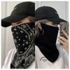 Protetor solar feminino completo rosto pescoço proteção orelha-pendurada máscara andar toalha de rosto homens verão moda fina UV véu de proteção facial