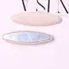 Clip Retro de Tela Estilo Coreano Forma Ovalada Flequillo Lateral Pasador de Pelo Pasador de Pelo Hecho a Mano DIY Materiales de Decoración para Pasadores de Pelo