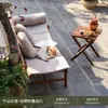 Sofá exterior de ratán para tres personas, impermeable y a prueba de sol, adecuado para patios de casas de huéspedes, jardines, balcones y ocio al aire libre, con mesa de café y muebles de silla de ratán