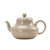 Tetera vintage hecha a mano para sentarse, pasto, madera, esmalte gris, tamaño pequeño, cerámica para el hogar, juego de té japonés kung fu, tetera individual