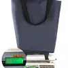 Carrito de compras manos libres, carrito pequeño de arrastre, carrito de bolsa de compras portátil plegable para el hogar