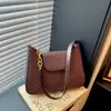 Yuezi 2026 Bolso de Hombro de Nuevo Estilo para Verano Gran Capacidad Retro Casual Color Sólido Moda Bolso de Axila para Mujer