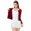 Outono/Inverno 2025 Colete de Alça Fina Gola Redonda Cardigã Curto Manga Longa Conjunto Esportivo Fitness Roupa de Academia Feminina Conjunto Feminino