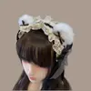 Diadema Estilo Blancanieves Lolita, Collar con Lazo, Lindos Accesorios para el Cabello, Tocado Lolita, Accesorios para Chicas Estilo Japonés
