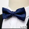 Pajarita para Hombre para Negocios, Boda, Fiesta, Ropa de Noche, Pajarita de Poliéster Jacquard y Seda, Pajarita Formal de Alta Gama Retro