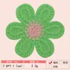 Gancho de Mão Imitação Cor Macaron Toalha Imitação Caxemira Flor Bordada Tecido Patch Roupas Femininas Roupas Infantis Patch Decorativo Patch