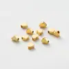Nuevas Cuentas Espaciadoras de Corazón con Agujero Pasante Rellenas de Oro de 6 mm Hechas a Mano DIY Color Corazón Melocotón Pulsera Collar Accesorios para Cuentas al por Mayor