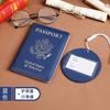 Funda para pasaporte estadounidense engrosada de PU transfronteriza, funda para pasaporte, funda multifuncional para tarjeta de vacuna, bolsa para pasaporte, etiqueta de equipaje, se puede personalizar con logotipo
