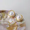 Pendientes de Perla Estilo Hepburn Retro Francés, Pendientes Sencillos y Exquisitos para Banquete, Pendientes Populares de Moda de Gama Alta