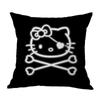 Venta Caliente Transfronteriza Serie Hellokity Lino Funda de Cojín para Sofá de Casa Dormitorio Almohada Impresión a una Cara