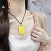 Loja de Ouro Ouro de Areia Vietnamita Pingente da Paz Pingente de Nuvem Colar para Mulheres Estilo Antigo Pingente Quadrado Moda Item Quente