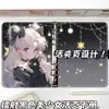 Álbum de Cartas de Folhas Soltas A5 Preto Menina Bonita Versão Laser Desenho Animado Anime Fivela Magnética Álbum de Coleção de Couro de Alto Valor