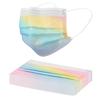Mascarilla desechable no tejida de malla arcoíris transfronteriza japonesa, protector solar de verano, a prueba de polvo, personalizada y con degradado.