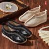 Zapatos Hanfu, zapatos Xiangyun de estilo antiguo para niños, zapatos de tela antiguos de Beijing de estilo chino, zapatos de disfraz antiguos para niños, zapatos de actuación con reloj de jardín de infantes