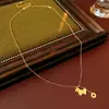 Nuevo Collar Colgante Año del Zodiaco Estilo Chino Lujo Ligero Nicho Versátil Cadena para Suéter Moda Personalidad Collar para Mujer Venta al por Mayor