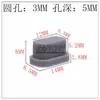 Tapa de Botón de Interruptor de Goma de Silicona 12X6.3X8mm 6X6 Mango Redondo Interruptor Táctil Tapa de Botón de Microinterruptor
