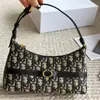 Bolso de Mujer Marca D Transfronterizo 2025 Bolso de Mano Bordado Vintage Retro Bolso de Hombro Cruzado Versátil Bolso Dumpling