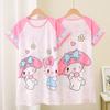 Ropa de dormir de manga corta para niñas tailandesas, vestido de verano para niñas pequeñas, princesa, niños grandes, bebé, vestido de verano, venta al por mayor