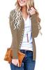 Cardigan Top de Venda Quente Europeu e Americano Amazon Primavera Exportação Desejo Cor Sólida V-Neck Manga Longa Botão