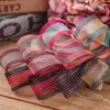 Cinta Coreana DIY Moño Accesorios para el Cabello Ropa Sombrero Caja de Regalo Paquete de Flores Accesorios Patrón Vertical Impreso Cinta de Hilo