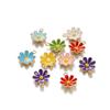 Accesorios de joyería DIY de Little Daisy, nuevos accesorios de aleación con forma de flor de aceite que caen, pendientes colgantes individuales, pulseras, material colgante.