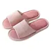 Chinelo de Casa Listrado de Algodão e Linho para Homens e Mulheres, Para o Ano Todo, Chinelos Antiderrapantes e Respiráveis no Atacado