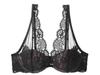 Ropa interior de encaje de deseo puro para mujer sexy tirantes delgados para senos grandes senos pequeños anti-flacidez sujetador sexy