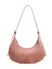 Bolso plisado transfronterizo para mujer, gran capacidad, nuevo bolso cruzado retro de nicho Otoño e Invierno 2026, bolso de hombro único tipo albóndiga para debajo del brazo