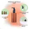 Botella de Loción de 100 ml en Stock con Hombro Inclinado, Botella Dispensadora de Champú y Gel de Ducha de 280 ml, Botella de Cuidado Premium Tipo Prensa, Botella Vacía