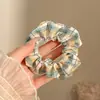 2026 Novo Estilo Estilo Floresta Elástico Alto Prendedor de Cabelo com Laço Preguiçoso, Corda de Cabelo para Rabo de Cavalo em Tecido de Renda para Mulheres