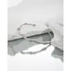 033 Diseño Original de Nicho Estilo Cool Ins Pulsera Abierta de Vid Rígida en Espiral de Plata de Ley S925 para Mujer