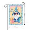 Bandera de Jardín Temática de Verano Transfronteriza Decorativa para Patio Festival Fiesta Escena Decorativa Lino Impresión Doble Cara