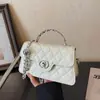 Bolso Bandolera de Cadena Casual El Bolso Cuadrado Pequeño de Moda Popular Este Año para Mujer Otoño 2025 Nuevo Bolso de Hombro Casual